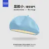 Boina de punto transpirable ligera de verano para mujer, hace que la cara se vea más pequeña, estilo japonés, simple, color liso, moderna, casual, sombrero de pintor artístico