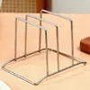 Estante para tablas de cortar de acero inoxidable, estante para tapas de ollas doméstico, estante de almacenamiento para tablas de cortar de cocina, organizador de encimera para tablas de cortar