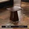 Conjunto de Mesa e Cadeiras para Café, Booth de Bar, Loja de Sobremesas e Chá com Leite, Sofá de Restaurante, Área de Descanso, Cadeira Vintage de Couro Oleado