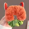 Lazo Creativo Lindo de Pingüino Pez de Dibujos Animados para el Cabello para Mujeres con Cabeza de Bola y Coleta Lateral Diadema Peluche Otoño e Invierno