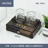 Consumibles de Hotel Cepillo de Dientes Acrílico Caja de Pañuelos para Lavar Bandeja de Cajón de Habitación de Huéspedes Set de Soporte para Tazas de Té y Control Remoto