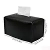 Nueva Caja de Pañuelos Grande Pequeña Cuadrada de Cuero PU para Sala de Estar Mesa de Café Coche Servilleta Pañuelo Mayoreo