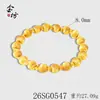 Pulseira tradicional banhada a ouro que não desbota com o tempo, pulseira de contas olho de gato para mulheres, pulseira de contas feminina simples e versátil, disponível para atacado
