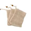 Red de burbujas de cinta de color cruz, doble capa, engrosada, para hacer espuma de jabón artesanal, se puede colgar, bolsa de red para almacenamiento de jabón limpiador facial