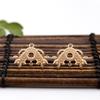 Zhongxing Nuevo Estilo Cobre Fundido Vintage Guirnaldas Pieza de Conexión Colgante de Borla Simple Pasador Paso Columpio diy Accesorios para Joyería