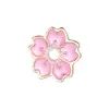 Broche Flor de Cerejeira Japonês Doce Corsage Elegante Camiseta de Verão Decote V Vestido de Manga Curta Nicho Mini Pin