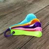 Juego de Cucharas Medidoras Transfronterizas de 5 Piezas, Cucharas Medidoras Combinadas con Escala, Cuchara para Sopa, Cucharadita, Cuchara para Condimentos, Herramientas para Hornear