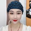Gorro Transpirable para Moño de Mujer, Nuevo Estilo para Madres de Mediana Edad y Mayores, Pañuelo de Cabeza Elegante, Venta al por Mayor Transfronteriza