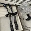 Elegante Collar de Encaje con Lazo y Borla para Dama Estilo Sexy Pura Pasión Cadena para Clavícula Dulce Elegante de Gama Alta Nuevo Estilo para Mujeres