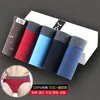 Paquete de 5 Calzoncillos de Algodón Puro para Hombre de Cintura Media Estampados Holgados Talla Grande Calzoncillos Cortos de Algodón para Hombres Gordos para Hombres