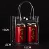 Bolsa de Mano Transparente de PVC Souvenir de Plástico de Alta Gama Embalaje para Regalo de Dulces de Boda Bolso de Mano Logo Personalizado