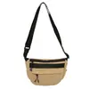 Bolso Pequeño Cruzado para Hombres y Mujeres, Nuevo de Moda Versátil Casual Moda Ins Deportes Estudiante Bolso de Lona Pequeño Bolso de Hombro