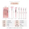 Lmltop Juego de 6 Brochas de Maquillaje de Cristal, Brocha para Polvos Sueltos, Brocha para Sombras de Ojos, Brocha para Iluminador, Juego de Brochas de Maquillaje Llt38