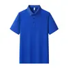 Camisa polo de color de alta gama para negocios, manga corta, para hombres y mujeres, ropa de trabajo de verano cómoda y transpirable, camisa cultural promocional, se puede imprimir con logo