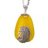 Joyería de Plata S925 Colgante de Granate Pavo Real Moda para Mujer Versátil Estilo Étnico Colgante