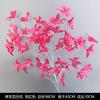 Ramo de flores de hortensia rosa de imitación para bodas, decoración de flores, flores falsas, guía de camino, venta al por mayor