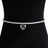 Cadena de cintura de perlas artificiales y pedrería multicapa de moda transfronteriza europea y americana, accesorios de cadena para el cuerpo de chica sexy caliente para bikini femenino