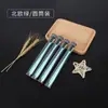 Escova de Dentes de Palha de Trigo com Carvão de Bambu Cerdas Macias, Embalada Individualmente para Hotéis e Pousadas, Escova de Dentes Personalizada para Limpeza Bucal Cerdas Macias