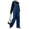 Macacão Jeans Estilo Sal para Mulheres, Primavera e Outono, Estilo Coreano, Caimento Solto, Novo Modelo 2026, Petite, Estilo Vintage Hong Kong, Calças de Pernas Largas