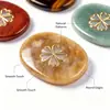 Pieza ovalada de cristal de gema natural personalizable transfronteriza 45*35*6mm piedra de energía artesanía joyería decoración venta al por mayor