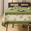Toalha de Mesa de Luxo Leve de Alta Qualidade Impermeável e à Prova de Óleo Estilo Retro Americano Dopamina Tapete para Mesa de Jantar Estilo Ins Toalha de Mesa para Mesa de Centro