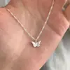 Collar de Mariposa Viento Dulce Hermana Dongdaemun Coreano para Mujer Cadena de Clavícula Joker de Alto Sentido de Moda Colgante de Amor Dulce Venta al por Mayor