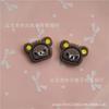 Resina versión coreana de parche de oso de dibujos animados DIY accesorios para el cabello accesorios para pinzas para el cabello caja de almacenamiento de accesorios