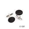 Manillas para Camisa Francesa Accesorios para Camisa de Hombre Manillas Envuelta en Metal de Color Sólido Manillas de Comercio Exterior Transfronterizo Fábrica de Manillas Stock Listo