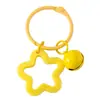 Pingente Chaveiro Estrela de Cinco Pontas Fresco e Colorido, Sino Colorido Docinho Acessório DIY Decoração, Pingente de Bolsa para Casal