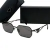 Óculos de Sol de Luxo Designer Europeu e Americano Armação Pequena Tendência Triângulo Masculino Moda Versátil Óculos Retrô Opra53