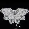 Chal de encaje bordado hueco versátil decorativo de hombro de nube retro Hanfu blanco para mujer