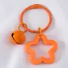 Llavero con Colgante de Campana de Estrella de Cinco Puntas de Colores Caramelo de Aleación Cubierta para Auriculares Decoración de Pareja