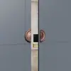 Manija de Puerta de Hotel de Aleación de Aluminio, Manija Redonda para Puerta Doble, Manija para Edificio de Oficinas de Club, Acabado Dorado Cobre Antiguo, En Stock