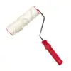 Rodillo de goma blanca de 8 pulgadas para bordado blanco Rodillo de pintura artística Pincel Herramientas para arte de pared Ventas directas de fábrica