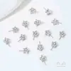 Relleno de Oro de 14K Zirconia que Conserva el Color Estrella de Cinco Puntas Soporte de Cuentas de Medio Agujero Colgante Ojo de Oveja Joyería Hecha a Mano con Perlas Adhesivas Accesorios