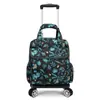Bolsa de viaje mini plegable ultraligera al por mayor, bolsa de carrito pequeña universal con ruedas portátil, caja de tela para viaje de abordaje