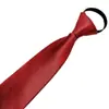 Fabricante Hombres Negros Casual Rayas Azules Corbata de Negocios Corbata Perezosa 8cm Corbata sin Corbata al por Mayor Cremallera
