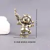 Deus da Riqueza de Cinco Vias em Latão, Deus da Riqueza em Latão, Decoração para Casa e Escritório, Ornamento de Mesa Cartoon em Pé, Deus do Dinheiro