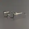 O mesmo Modelo 9760 Aviador com Ponte Dupla da Linde, Material da Armação de Óculos Pode Ser Equipado com Lentes de Grau, Armação de Óculos de Titânio, Armação de Titânio Retro Estilo Chinês