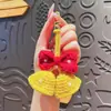 Llavero de Campana de Navidad de Peluche Original, Lindo Llavero de Navidad, Colgante de Bolso de Lujo Accesible, Regalo Navideño