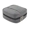 Nova Bolsa de Armazenamento com Zíper de Camada Dupla Grande Cor Sólida Bolsa para Cartão de Identidade Fones de Ouvido Grande Capacidade Bolsa para Batom Moedas Diversos