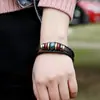 Comércio Exterior Europeu e Americano Exportação Joias Punk Novo Pulseira de Couro Genuíno Joias para Estudantes Masculinos e Femininos Pulseira de Couro de Vaca