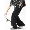 Pantalones Casuales de Trabajo con Diseño de Pliegues Estilo Americano para Hombre, Pantalones de Exterior Holgados de Pierna Recta de Paracaidista, Tendencia de Verano