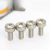 Tornillo de Cabeza Redonda Cruzada de Acero Inoxidable 304 con Almohadilla de Goma Combinación Tuerca Casquillo M5-M6 Tuerca para Gabinete