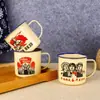 Bule Vintage de Esmalte com Tampa Resistente a Altas Temperaturas para Chá de Pera com Açúcar Fresco