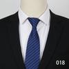 Vestido de negócios 8cm Zipper Tie Noivo Casamento Azul Stripe Lazy Tie Gravata Profissional Atacado