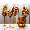 Uso Familiar Vidro Preto Pontilhado Âmbar Conjunto de Taças para Vinho Tinto Taça para Vinho Tinto Taça para Champagne Taça para Vinho Cocktail