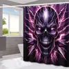 Amazon Halloween Murciélago Fantasma Cortina de Ducha para Baño Hogar Impermeable a Prueba de Moho Cortina de Ducha Cortina de Ducha para Separación de Inodoro