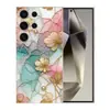 Adecuado para Funda de Teléfono Móvil A07 Samsung S25Ultra A16 Hoja de Loto Dorada A72 Patrón A90 Funda Protectora S24 TPU Suave