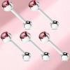 Comercio electrónico transfronterizo Europeo y Americano Diamante lengua uña anillo de lengua barra multicolor perforación básica joyería de fábrica en stock ventas directas